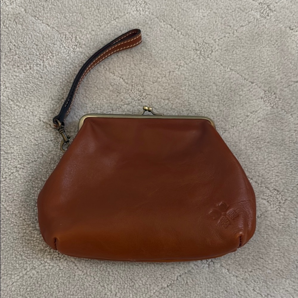 Patricia Nash Brown Leather Clutch
